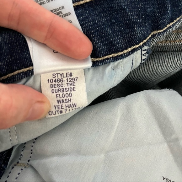 MOTHER The Curbside Flood Wide Straight Leg Jean In Yee Haw - Picture 15 of 16